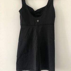 LULULEMON black tank with built in bra